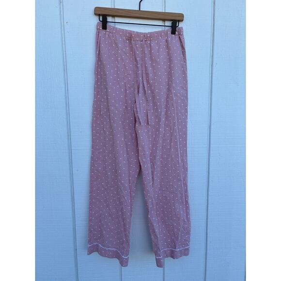 Haven Well Within Pink Button Down Pajamas, Swiss Dot, Poplin, Sz XS - Picture 3 of 6